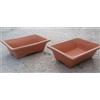2 Vasi vaso per bonsai japan giapponese in terracotta rettangolare fiori arredo