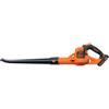 BLACK+DECKER Soffiatore a batteria pulizia giardino leggero Black+Decker GWC1820PC 18V - 2Ah