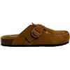 LAGOA sabot uomo camoscio colore cuoio NEGRIL SUEDE 100% pelle MADE IN ITALY