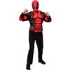 Rubie's Rubies Costume Top e maschera Deadpool per adulti, Accesori, Complementi dei costumi, Unisex, Taglia Unica, Licenza Ufficiale Marvel Deadpool 3 per Carnevale, Feste e Cosplay