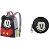 Disney Topolino Face - Zaino Heady + Portamonete Cookie