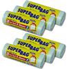 FRIO - Set 6 rotoli da 20 sacchetti trasparenti, 30 litri per bidone spazzatura, raccolta differenziata, buste di plastica PE riciclato con legacci. Sacchi pattume, nettezza 50x60 cm resistenti