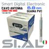 Maxital Cavo antenna TV 6,8 mm box svolgicavo interno 150 metri conduttore rame classe A