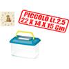 Pet's Market FOP Acquario Piccolo in Plastica con Vetrino e Maniglia Litri 2,5 Cm 22x14x15