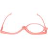 Contacta, Occhiale da Trucco, Occhiali Donna Utili per il Trucco, Occhiali con Monolente Graduata, Pratici e Leggeri, Colore Rosa, Diottrie +3,50, Confezione con Custodia Portaocchiali, 22g