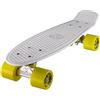 Ridge Mini Cruiser Skate Skateboard retro 22 completo nel bianco, fatto in l'UE, cuscinetti ABEC 7, alta qualità formula segreta di plastica