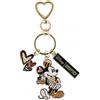 Enesco Disney Britto Midas Mickey Mouse con fiori portachiavi, 14 cm, multicolore, multicolore, 14 cm