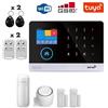 Wiby Allarme casa Kit Base sistema antifurto GSM WIFI Touch 433MHz Tuya SmartLife