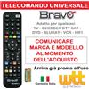 Bravo Telecomando bravo per TV universale DVD VCR decoder sky bolva mivar marantz metz