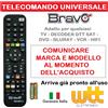 Bravo Telecomando bravo per TV universale decoder sky hannspree imperial mpman grundig