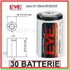 Eve Batteria Pila EVE 14250 3,6V Li-SoCl2 1/2 AA Mezza Stilo 1200mAh Scegli Quantità