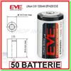 Eve Batteria Pila EVE 14250 3,6V Li-SoCl2 1/2 AA Mezza Stilo 1200mAh Scegli Quantità