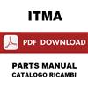 ITMA COMBI 230 Catalogo ricambi + Manuale uso manutenzione Libretto istruzioni