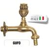 Morelli Rubinetto in ottone con pomello Gufo Civetta morelli fontana ghisa animale tubo