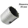 BES Fresa Tazza Corona Carotatrice 35mm Punta Trapano Muro Foro 20mm