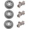 Hotpoin Ariston Indesit Kit 3PZ ruota+perno cestello per lavastoviglie C00257142+C00666233 Hotpoint