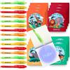 BONNYCO Penna Invisibile e Taccuino, 16 Pezzi Animali Giungla Gadget Compleanno Bambini. Regalini Fine Festa Compleanno Bambino, Regalino Fine Festa Pignatta. Penne Magiche, Gadget Bambini Animali