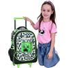 Minecraft Grande Zaino Trolley con Ruote Scuola Elementare Bambino Ragazzo
