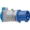 Brennenstuhl - Adattatore con spina CEE P17 a presa di corrente con valvola di chiusura automatica