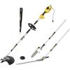 POWERPLUS Power plus POWXG3020-1000 W 4 in 1 attrezzo da giardino, tagliasiepi, tagliasiepi, tagliabordi, motosega e decespugliatore elettrico