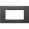 Vimar 20654.15 Eikon placca Classic 4 moduli 14.2x8.5x0.89cm antracite matt