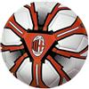 MONDO SPA Pallone calcio compatibile con Milan cuoio misura 5