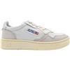 AUTRY AULW CN01 sneakers da donna in pelle e tessuto colore bianco