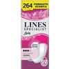 Lines Specialist Lady, Proteggislip distesi Normal per Incontinenza Donna, Ultra Sottili e Zero Odore, Formato Scorta, 12 Confezioni da 22 Unità