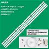 KIT 4 BARRE STRIP 15 LED TV HAIER 3034201520V LED42D15-01 LE42B310G V420HJ2P01