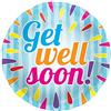 Folat - Palloncino Foil Get Well Soon Multicolore - 45 cm