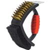 Amig - Spazzola pulizia barbecue 3 in 1 Fireplus - Accessorio per la pulizia delle griglie - Spazzola, raschietto e spugna - Per barbecue e piastre a carbone, gas o elettriche - 16,5 x 11,5 x 7 cm