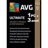 AVG ULTIMATE 2026 1 PC 3 anni | Internet Security, Tuneup, VPN, AntiTrack | 2027