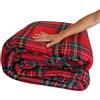 Home Tresor Trapunta Piumone Matrimoniale Singola Piazza Mezza Tartan Scozzese Rosso Quadri