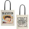 CINEREPLICAS One Piece Borsa Portatutto Wanted Luffy 42 x 38 cm Cinereplicas