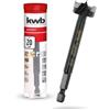 kwb Punta Forstner, Ø 20 mm, punta a tazza (per legno, testa forgiata, affilatura speciale, fori rapidi e senza strappi, punta centrale rettificata su 4 lati, per avvitatori e trapani a batteria)