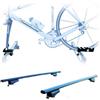 PROPOSTEONLINE Portabici Auto + Barre tetto realizzato per KIA CEE'D Sportwagon Attacco alla Forcella universale Barre 127 CM + Kit Attacchi montaggio facile