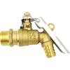 Rubinetto per acqua da esterno con rubinetto in ottone con serratura da 1/2