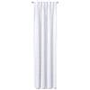 Verdi Tenda con passanti, 140 x 245 cm, in tulle bianco, Tendaggi