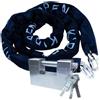 Kippen 2016AX - Kit Sicurezza per Auto, Moto e Scooter, Composto da: Catena Antifurto misura 10x1000 mm + Lucchetto Cementato Antiscasso 90 mm.
