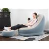 mds Poltrona Gonfiabile Comfort + Pouf Poggiapiedi Casa Giardino Esterno Relax