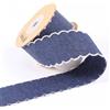 9.1m Bordo Ondulato Denim Nastro Fai da Te Fiocco Regalo Pacchi Accessorio Craft