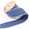 9.1m Bordo Ondulato Denim Nastro Fai da Te Fiocco Regalo Pacchi Accessorio Craft