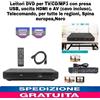 Lettori DVD x TV/CD/MP3 con presa USB,uscita HDMI e AV,cavo incluso +telecomando