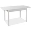 azur Tavolo da cucina bianco 110x70 allungabile 40cm 150x70 tavolo salone mod.firenze