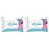 Cleanic Junior - Carta Igienica Monouso per Bambini - Combinazione di Carta Igienica e Salvietta Umida - Profumo di Gomma da Masticare - Aloe Vera - Pantenolo - 40 pezzi (Confezione da 2)