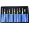 MIRSTORE SERIE 10 FRESE AL CARBURO DI TUNGSTENO 2,35x5mm xTRAPANO DREMEL E SMERIGLIATRICE
