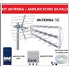 HYADES Kit Antenna Tv Digitale Terrestre Esterna 5G LTE Amplificatore Segnale da Palo