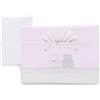 Italbaby Completo di Lenzuoline Ricamate per Carrozzina Friend Rosa