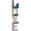 Pintdecor Matter Love Libreria, MDF, Grigio Tortora/Argento, 190x40x26 cm, Made in Italy