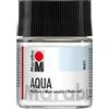 Marabu Vernice Opaca Aqua incolore, Bicchiere da 50 ml, Vernice acrilica Trasparente Opaca a Base d'Acqua, Resistente alla Luce, per la verniciatura di Molti Oggetti e Materiali Artigianali